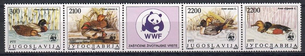 Znaczek Jugosławia 1989 Mi 2328-2331 Czyste **