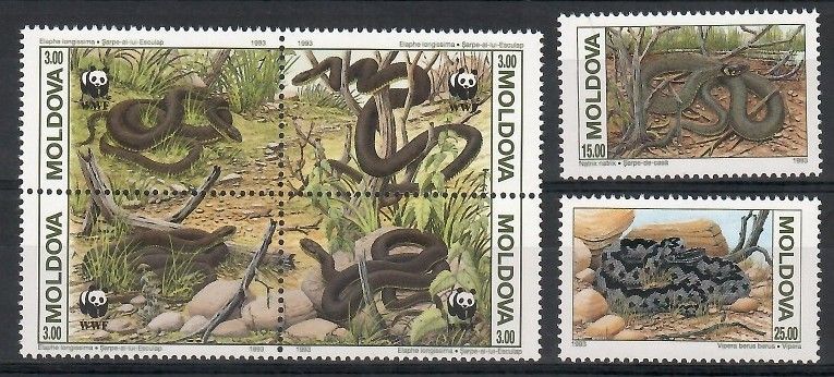 Znaczek Mołdawia 1993 Mi 50-55 Czyste **