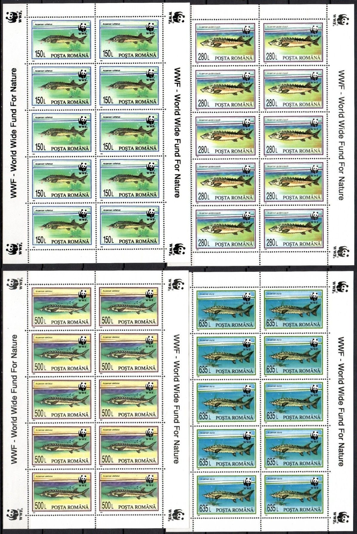 Znaczek Rumunia 1994 Mi ark 5034-5037 Czyste **