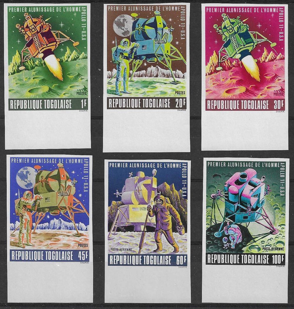 Znaczek Togo 1969 Mi 703-708B Czyste **