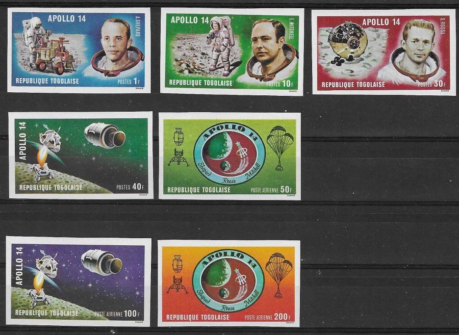 Znaczek Togo 1971 Mi 849-855B Czyste **