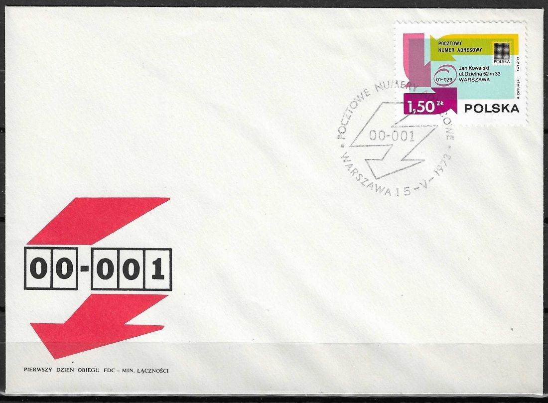 Znaczek Polska 1973 Mi 2246 Fi 2099 FDC
