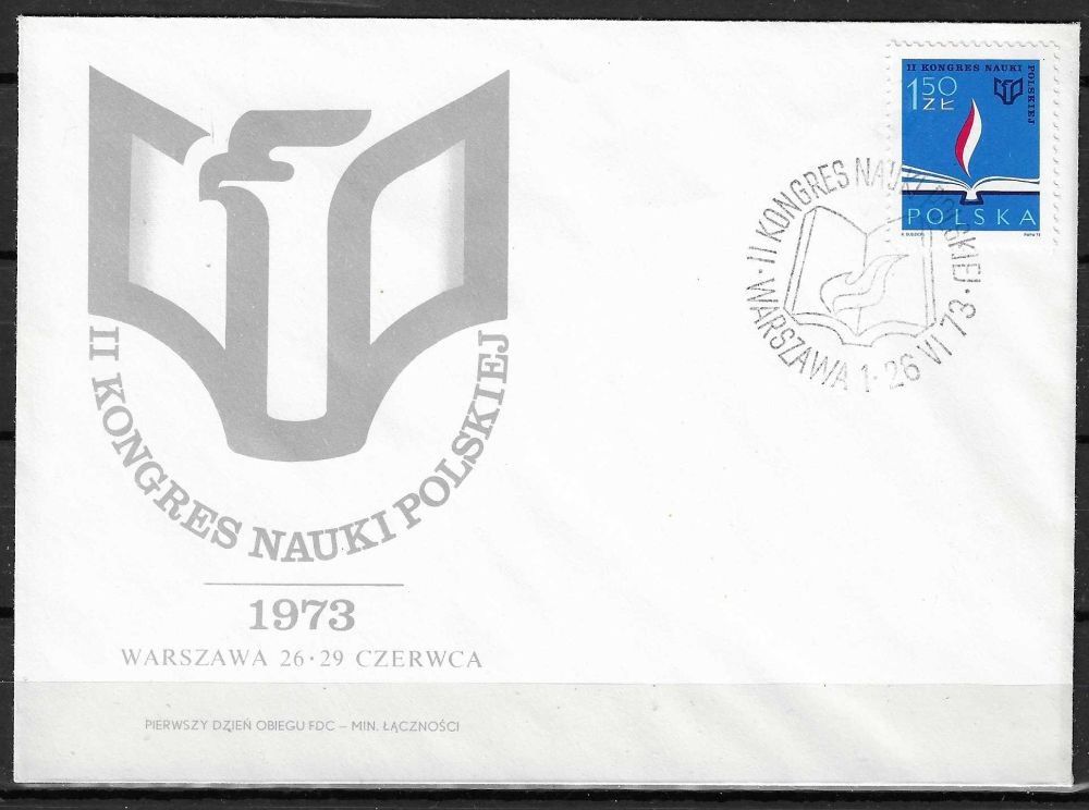Znaczek Polska 1973 Mi 2257 Fi 2110 FDC