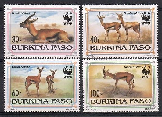 Znaczek Burkina Faso 1993 Mi 1298-1301 Czyste **