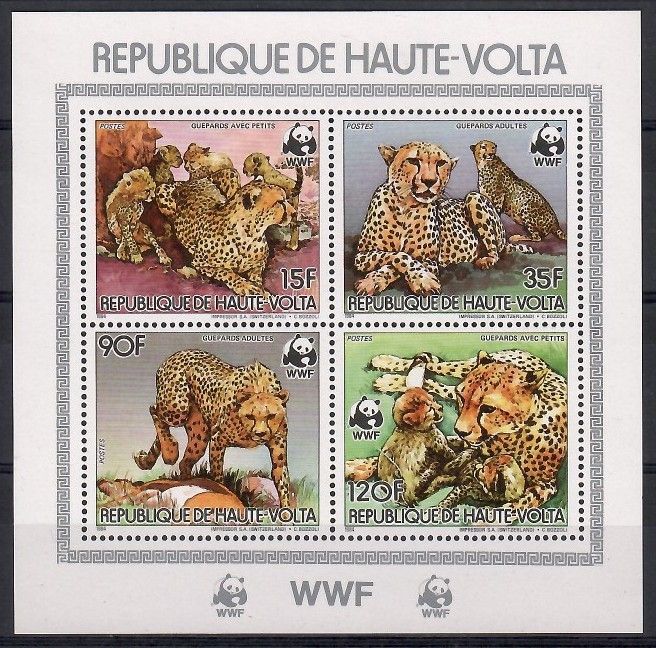 Znaczek Górna Wolta 1984 Mi ark 957-960 Czyste **