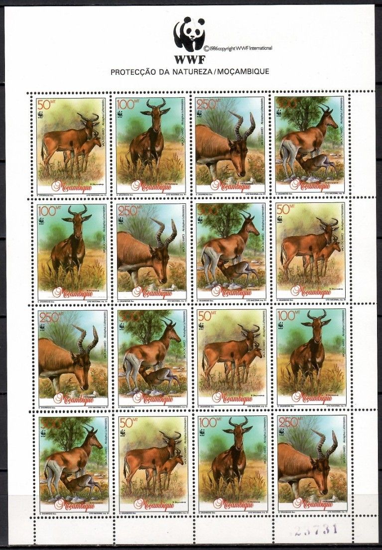 Znaczek Mozambik 1991 Mi ark 1231-1234 Czyste **