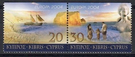 Znaczek Cypr 2004 Mi 1035-1036Do Czyste **