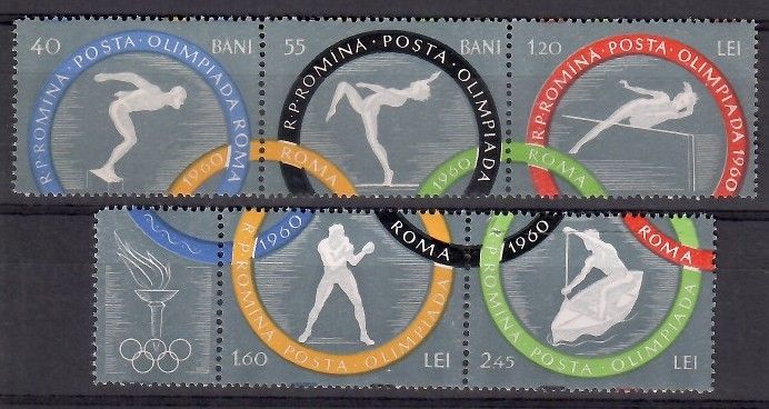 Znaczek Rumunia 1960 Mi zf 1853-1857 Czyste **