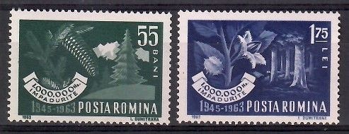 Znaczek Rumunia 1963 Mi 2212-2213 Czyste **