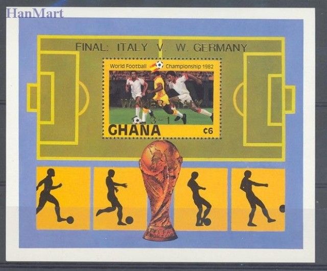 Znaczek Ghana 1983 Mi bl 99 Czyste **