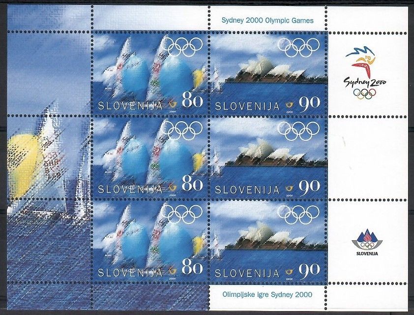 Znaczek Słowenia 2000 Mi ark 308-309 Czyste **