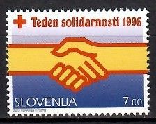Znaczek Słowenia 1996 Mi zwa 12 Czyste **