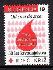 Znaczek Słowenia 2003 Mi zwa 28 Czyste **