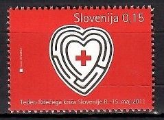 Znaczek Słowenia 2011 Mi zwa 63 Czyste **