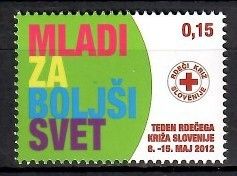 Znaczek Słowenia 2012 Mi zwa 66 Czyste **
