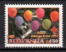 Znaczek Słowenia 1994 Mi zwa 7 Czyste **