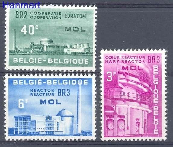Znaczek Belgia 1961 Mi 1255-1257 Czyste **