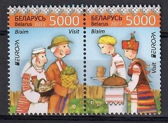 Znaczek Białoruś 2012 Mi 912-913 Czyste **