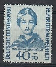 Znaczek Niemcy 1955 Mi 225 Czyste **