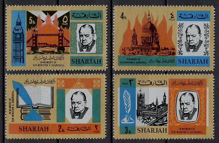 Znaczek Sharjah 1966 Mi 221-224 Czyste **