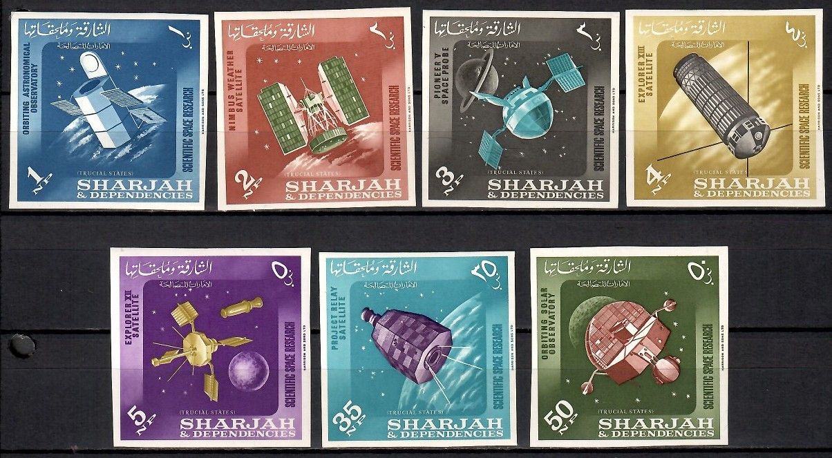 Znaczek Sharjah 1964 Mi 54-60B Czyste **