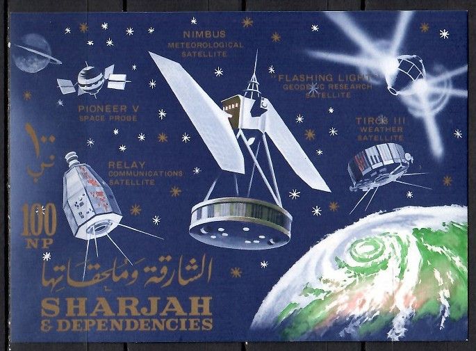 Znaczek Sharjah 1964 Mi bl 4 Czyste **