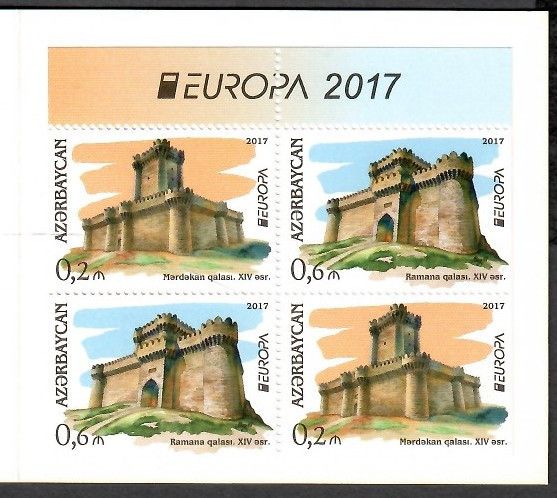 Znaczek Azerbejdżan 2017 Mi mh 1193-1194D Czyste **