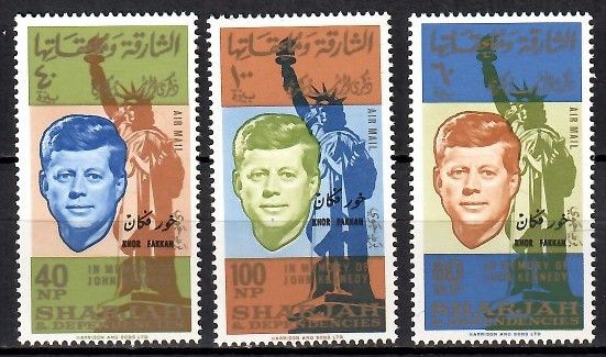 Znaczek Khor Fakkan 1965 Mi 22-24 Czyste **