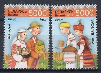 Znaczek Białoruś 2012 Mi 912-913 Czyste **