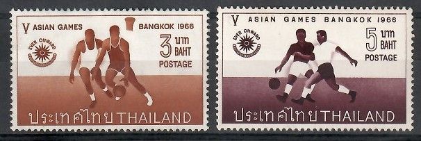 Znaczek Tajlandia 1966 Mi 464-465 Czyste **