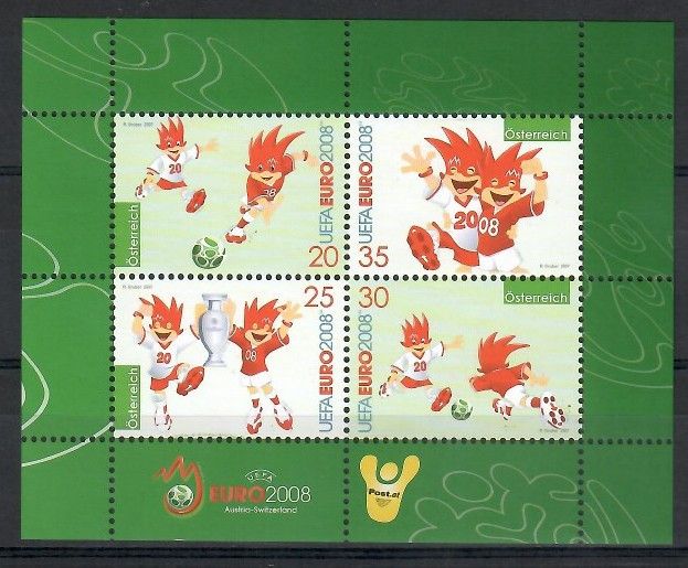 Znaczek Austria 2007 Mi bl 38 Czyste **