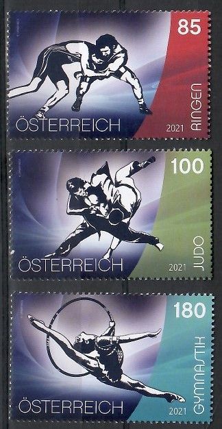 Znaczek Austria 2021 Mi 3608-3610 Czyste **