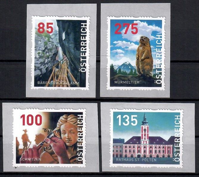 Znaczek Austria 2020 Mi DM 37-40 Czyste **