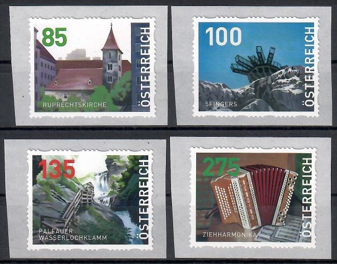 Znaczek Austria 2021 Mi DM 41-44 Czyste **