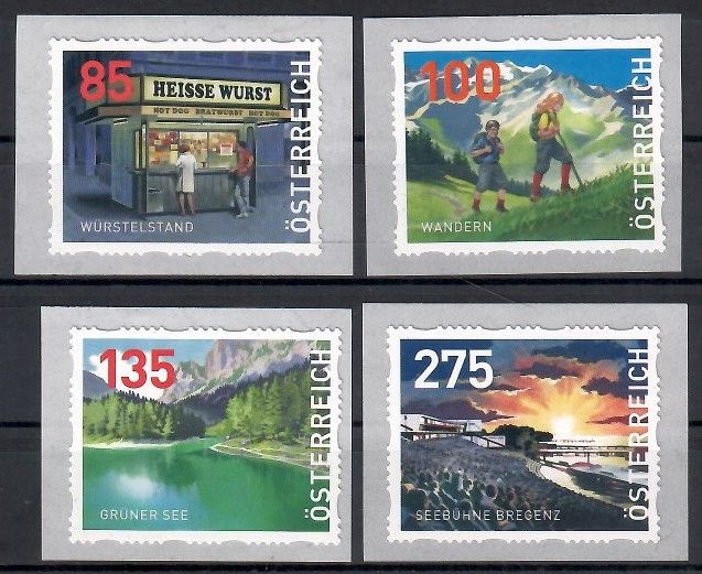 Znaczek Austria 2021 Mi DM 45-48 Czyste **