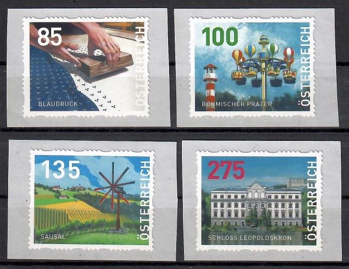 Znaczek Austria 2022 Mi DM 53-56 Czyste **