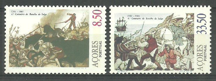 Znaczek Azory 1981 Mi 343-344 Czyste **