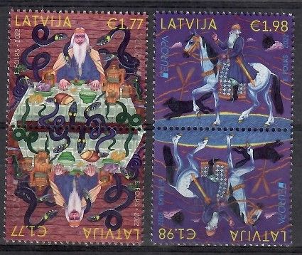 Znaczek Łotwa 2022 Mi 1157-1158 Czyste **