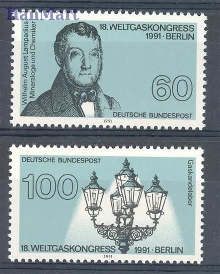 Znaczek Niemcy 1991 Mi 1537-1538 Czyste **