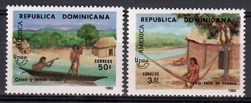 Znaczek Dominikana 1990 Mi 1629-1630 Czyste **