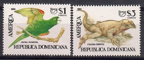 Znaczek Dominikana 1993 Mi 1684-1685 Czyste **