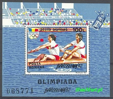 Znaczek Rumunia 1992 Mi bl 274 Czyste **