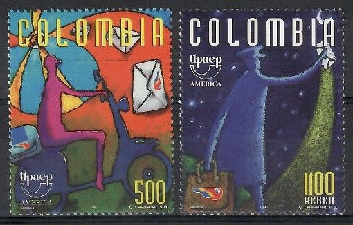 Znaczek Kolumbia 1997
