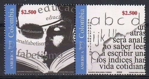 Znaczek Kolumbia 2002 Mi 2204-2205 Czyste **