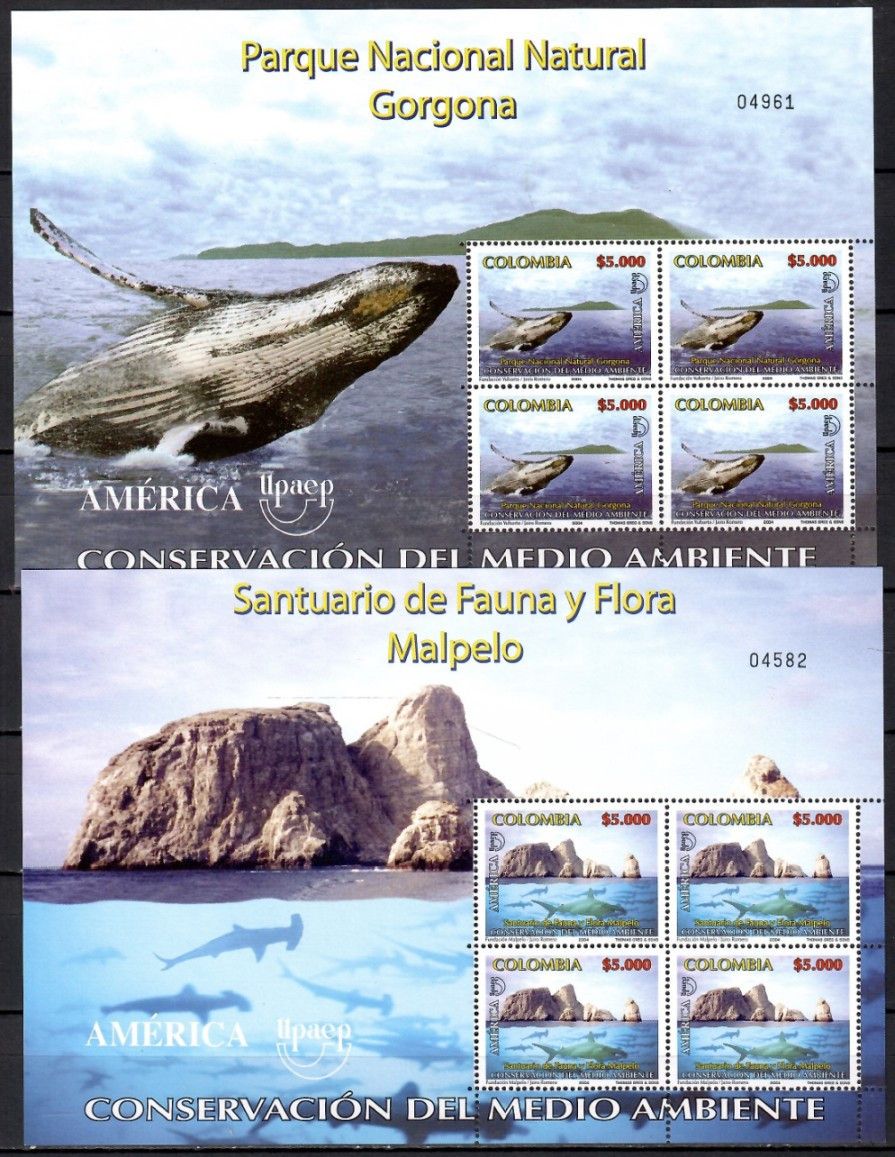 Znaczek Kolumbia 2004 Mi ark 2356-2357 Czyste **