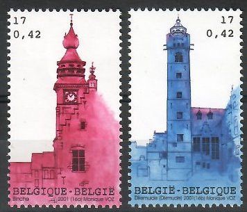Znaczek Belgia 2001 Mi 3065-3066 Czyste **