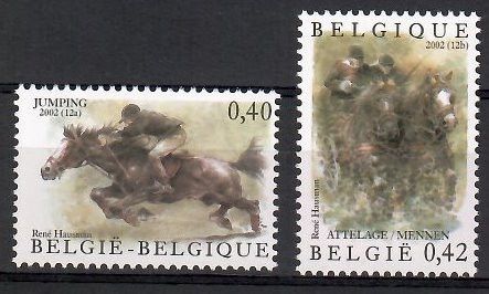 Znaczek Belgia 2002 Mi 3134-3135 Czyste **
