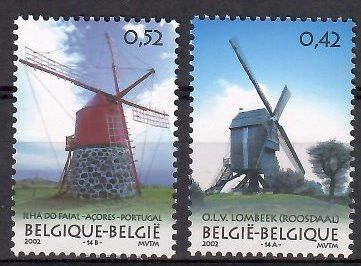 Znaczek Belgia 2002 Mi 3141-3142 Czyste **