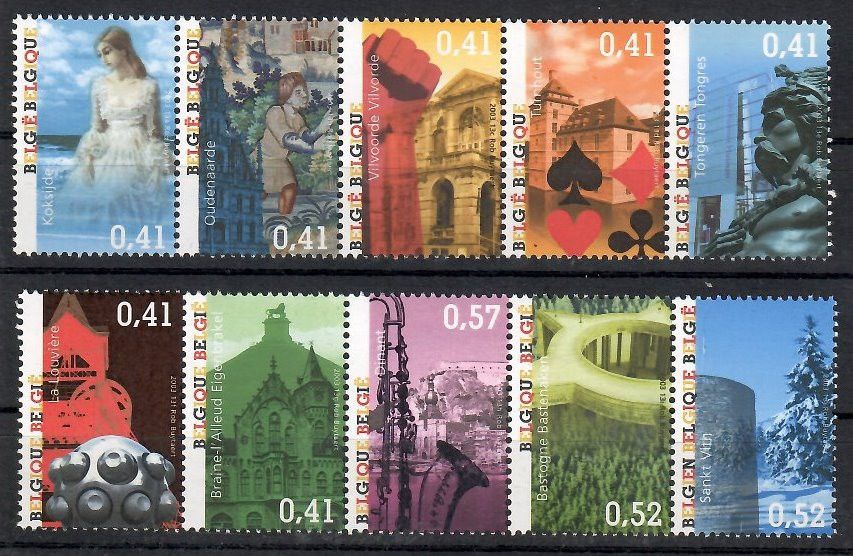 Znaczek Belgia 2003 Mi 3233-3242 Czyste **