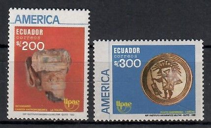 Znaczek Ekwador 1990 Mi 2157-2158 Czyste **